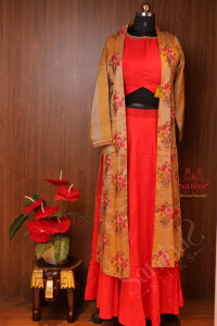 pure-chanderi-skirt-set-with-pure-tissue-overcoat