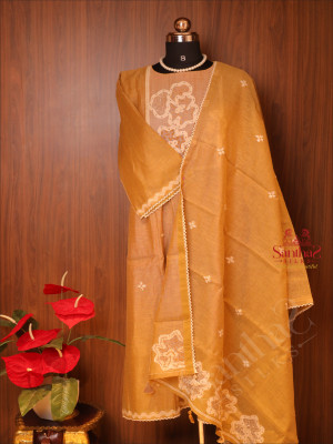 mehendi-green-semi-stitched-suit-set