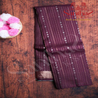 brownish-red-colour-body-all-over-butta-with-contrast-blouse