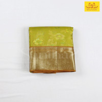 mehandhi-green-pure-silk-with-gold-zari-border
