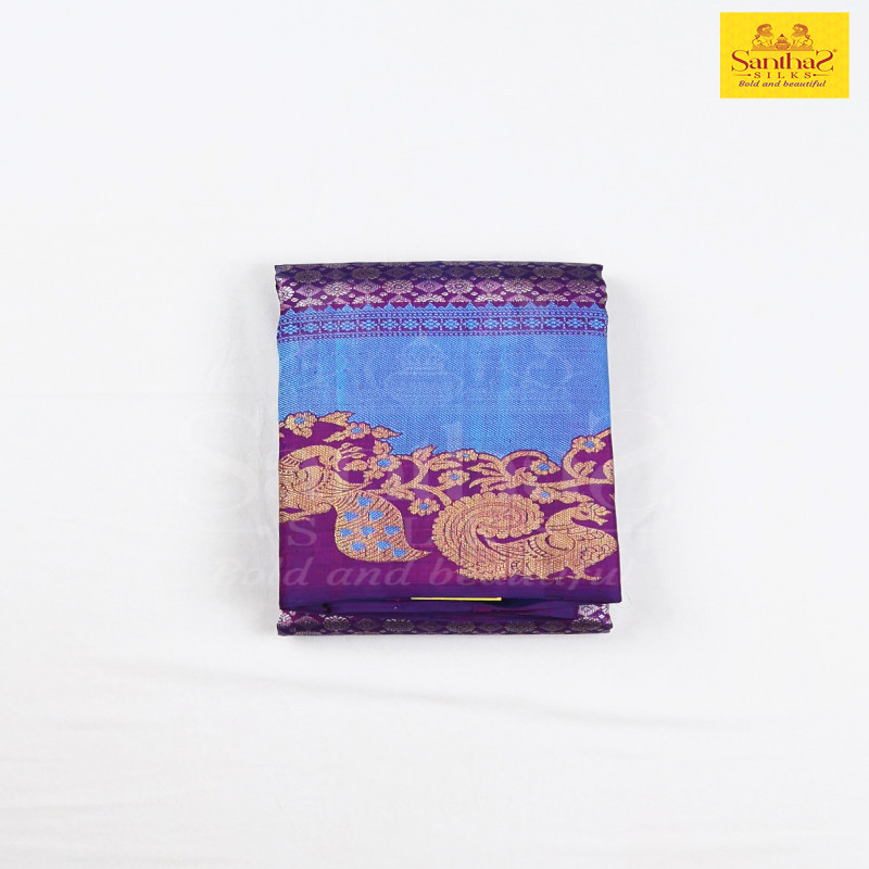 Vadamali Pure Silk Saree with Turning Borders