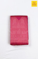 Rani Pink Pure Silk Saree with Borderless Contrast Pallu