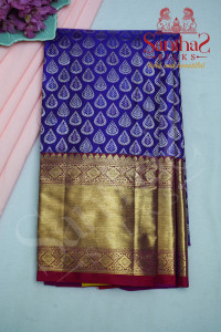 violet-colour-body-with-contrast-red-blouse-border