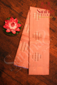 borderless-peach-colour-body-with-copper-and-black-zari-motifs-and-contrast-blouse