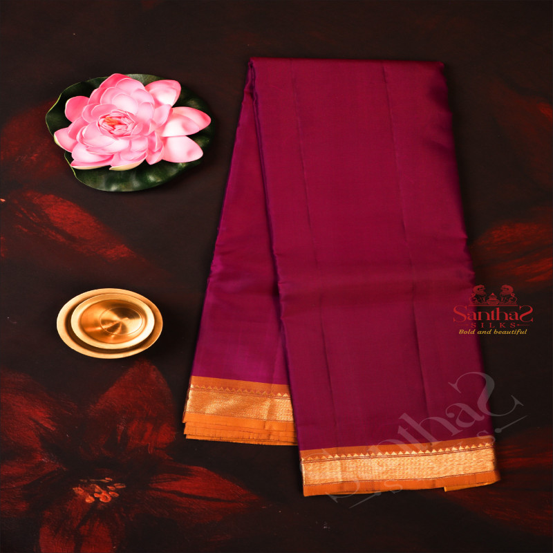 VADAMALLI COLOUR PLAIN BODY WITH SELF BLOUSE