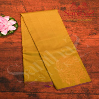 pear-green-colour-body-with-copper-zari-in-checked-paterns-tree-motifs-and-contrast-blose