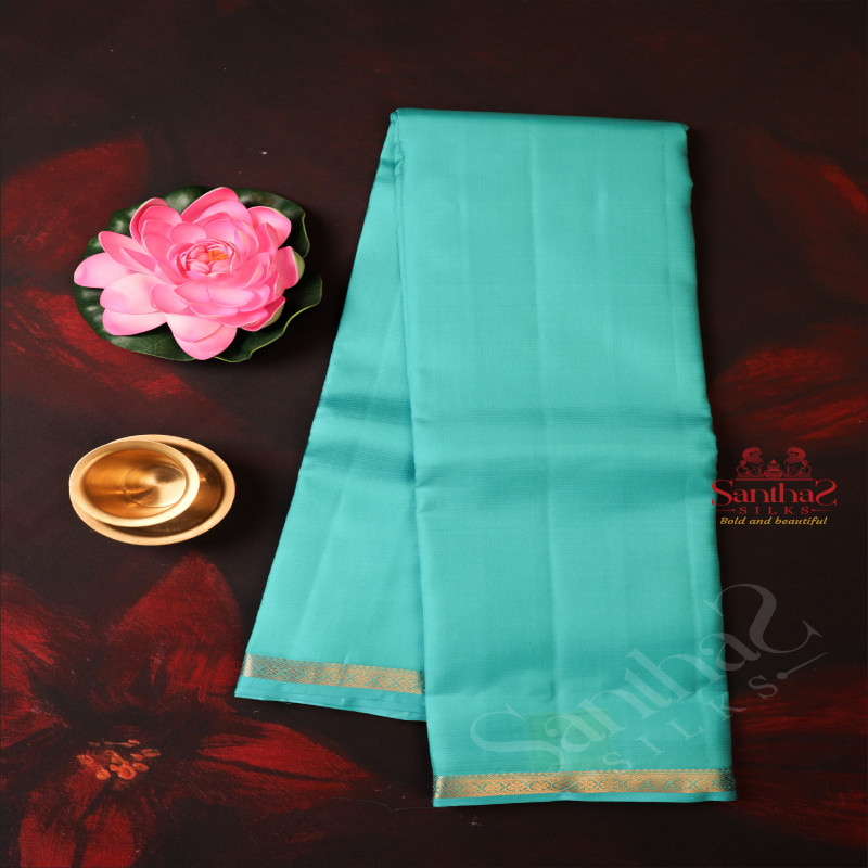 AQUABLUE COLOUR PLAIN SELF BODY WITH BLOUSE