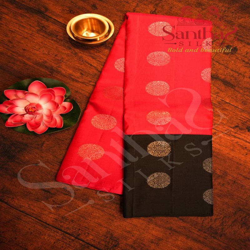 DARK PINK COLOUR BODY WITH SILVER ZARI BUTTAS AND CONTRAST BLOUSE