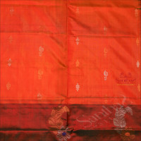 GOLDEN MUSTARD YELLOW COLOUR BODY WITH GOLDEN SILVER ZARI BUTTA WITH SELF BLOUSE