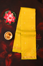 LIME GREEN COLOUR BODY WITH SMALL BUTTAS AND SELF COLOUR PALLU WITH SELF COLOUR BLOUSE