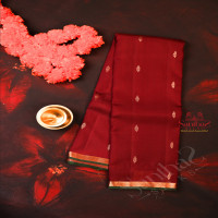 brown-colour-body-with-small-buttas-and-self-colour-pallu-with-self-colour-blouse