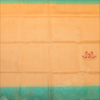 SANDAL COLOUR BODY WITH GOLDEN ZARI PAITHANI BUTTA WITH CONTRAST BLOUSE & BORDER