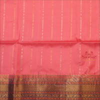 ONION PINK COLOUR BODY WITH GOLDEN & SILVER ZARI STRIPS AND CONTRAST COLOUR PALLU & BLOUSE