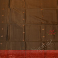 MOSS GREEN COLOUR BODY WITH GOLDEN ZARI BUTTA AND CONTRAST COLOUR PALLU & BLOUSE