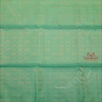 TURQUOISE BLUE COLOUR BODY WITH GOLDEN ZARI FANCY BUTTA AND CONTRAST COLOUR PALLU & BLOUSE