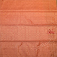 PASTEL PEACH COLOUR BODY WITH FANCY BUTTA WITH CONTRAST BLOUSE & BORDER