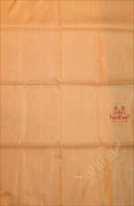 IVORY COLOUR BODY WITH GOLDEN ZARI STRIPS WITH CONTRAST BLOUSE & BORDER