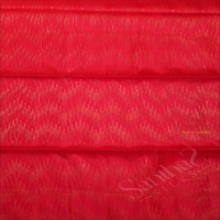 DARK PINK COLOUR BODY WITH GOLDEN FANCY STRIPS WITH CONTRAST BLOUSE