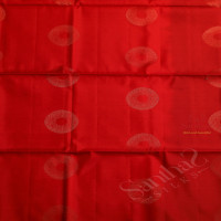 RED COLOUR BODY WITH GOLDEN ZARI FANCY BUTTA WITH CONTRAST BLOUSE & BORDER