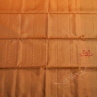 CAMEL BROWN COLOUR BODY WITH GOLDEN ZARI STRIPS WITH CONTRAST BLOUSE & BORDER