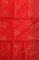 DARK PINK COLOUR BODY WITH GOLDEN ZARI BUTTA WITH CONTRAST BLOUSE & BORDER