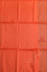 LIGHT ORANGE COLOUR BODY WITH GOLDEN ZARI FANCY BUTTA WITH CONTRAST BLOUSE & BORDER