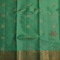 PASTEL GREEN COLOUR BODY WITH GOLDEN ZARI BUTTA WITH SELF BLOUSE