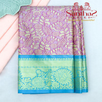 pink-colour-tissue-body-in-contrast-blouse-border