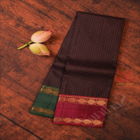 dark-purple-colour-checked-body-with-ganga-jamuna-border-with-contrast-blouse-border