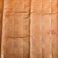 DARK BEIGE COLOUR CHINAYA SAREE WITH SILVER ZARI FLORAL BUTTA WITH SELF BLOUSE