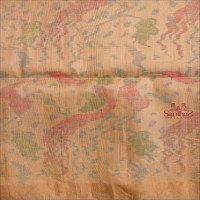 HALF WHITE COLOUR JUTE COTTON SAREE WITH DIGITAL PRINT DESIGN AND CONTRAST COLOUR PALLU & BLOUSE