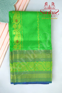 meenakshi-green-body-in-mango-zari-with-contrast-blouse-border