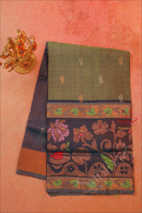 light-green-colour-body-with-golden-zari-leaf-butta-with-contrast-blouse-border