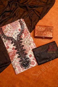 ivory-colour-fancy-unstitched-salwar-suit