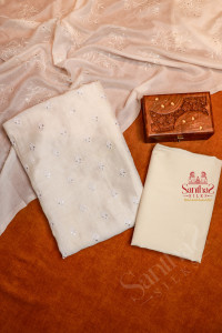 white-colour-semi-tussar-unstitched-salwar-suit
