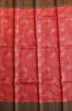 PINK TUSSAR SAREE