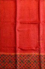 RED COLOUR TUSSAR SAREE