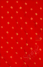 CREPE MATERIAL IN BANDHANI PATTERN SAREE