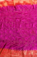 PURPLE COLOUR BANDHANI SAREE