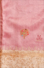 PASTEL PINK TUSSAR SAREE