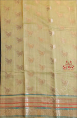 PASTEL GREEN COLOUR BANARASI COTTON SAREE
