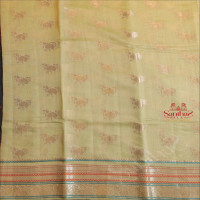 PASTEL GREEN COLOUR BANARASI COTTON SAREE
