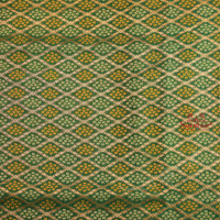 GREEN COLOUR GEORGETTE MATERIAL IN BANDHINI PATTERN SAREE