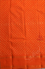 orange-colour-sungudi-saree-with-hand-knotted-butta-with-self-blouse