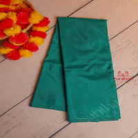borderless-pine-green-colour-plain-body-with-self-blouse
