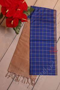 cobalt-blue-colour-checked-body-with-contrast-blouse-border