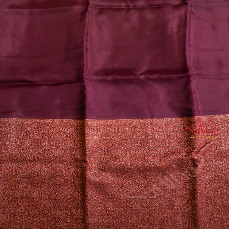  KORA TISSUE SAREE IN VIOLET COLOUR