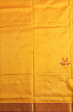  9 YARDS SAREE IN FIRE YELLOW COLOUR