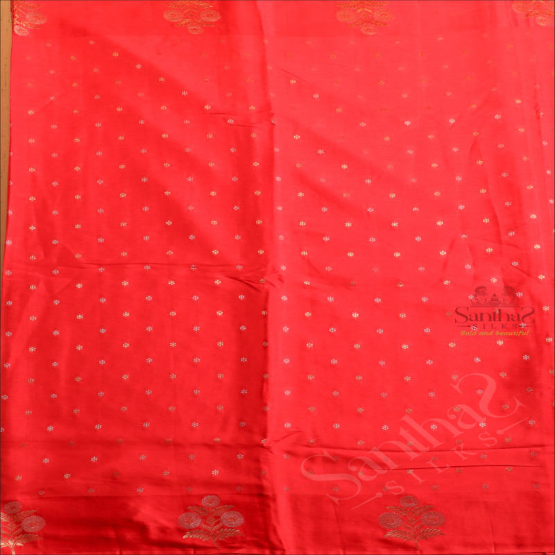 SATIN BANARAS SAREE IN RANI PINK COLOUR 