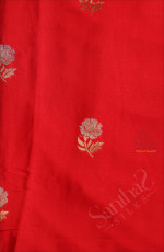  SATIN BANARAS SAREE IN RANI PINK COLOUR